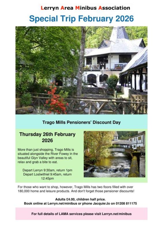LAMA Special Trip to Trago Mills Pensioners' Discount Day